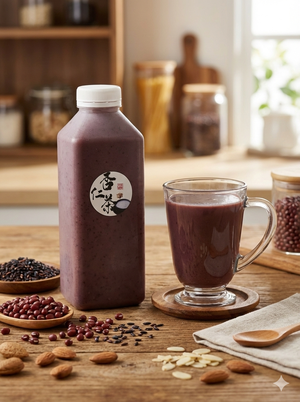 紅豆黑米杏仁飲